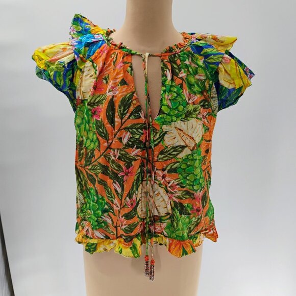 FARM RIO CAIPIRINHA Top in tropical design size M - Picture 5 of 16